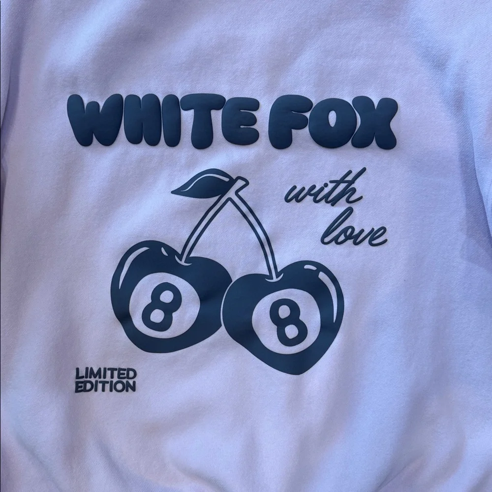 White Fox With Love In The Moment Oversized Hoodie - Picture 10 of 10